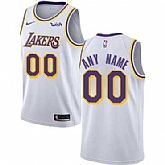Men's Los Angeles Lakers Authentic White Association Edition Nike NBA Customized Jersey,baseball caps,new era cap wholesale,wholesale hats